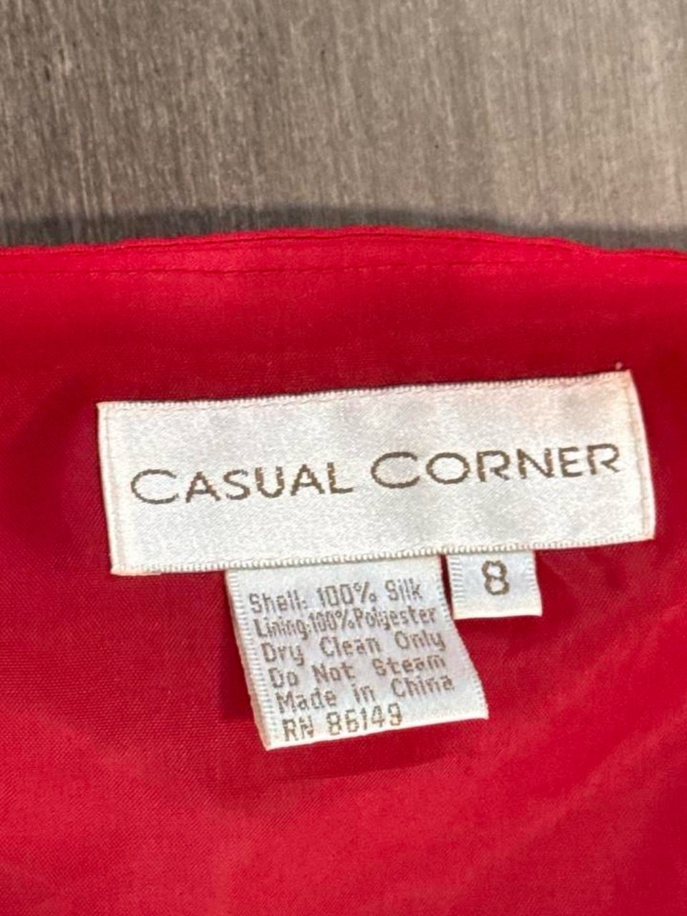 Red Embroidered Button-Front Vest - Picture 6 of 6